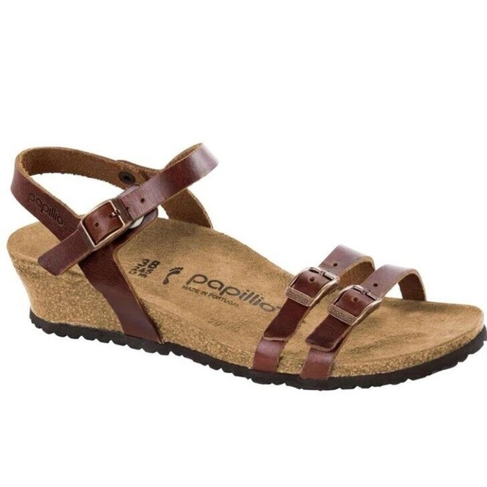MEMORIAL DAY SALE! NEW BIRKENSTOCK PAPILLIO LANA LEATHER SANDALS WOMEN 41 10
